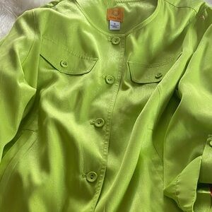Ruby Rd. Vibrant Green Blazer